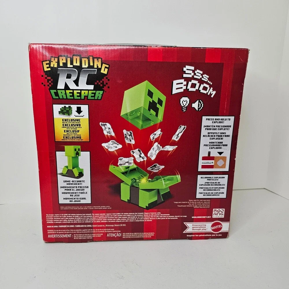 Mattel Minecraft Exploding RC Creeper Remote Control Figure with Sound & Lights